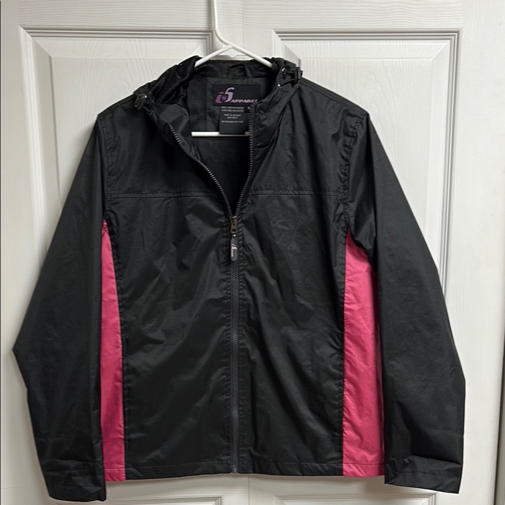 Women's Black and Pink Utility Jacket